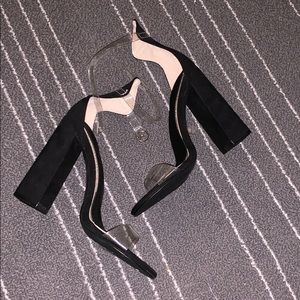 Black Strappy Heels